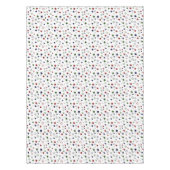 Nappe Étoiles d'argent de la Marine Rouge verte sur blan (Devant)