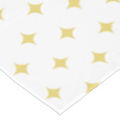 Nappe Étoiles dorées modernes sur fond blanc (Angle)