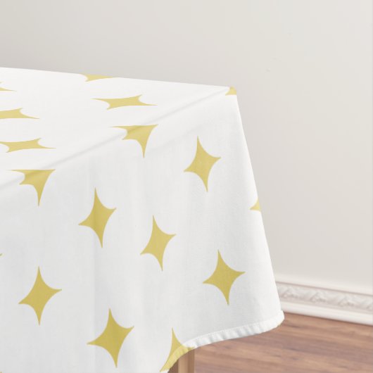 Nappe Étoiles dorées modernes sur fond blanc (In Situ)