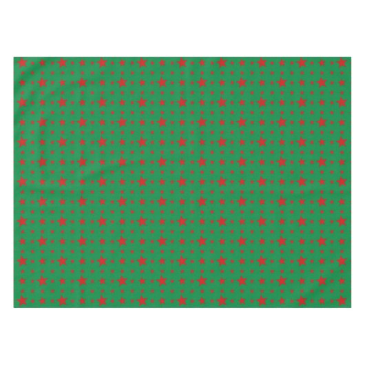 Nappe Étoiles du Parti rouge sur vert (Devant (Horizontal))