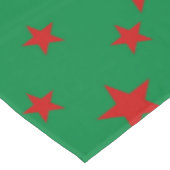 Nappe Étoiles du Parti rouge sur vert (Angle)