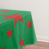 Nappe Étoiles du Parti rouge sur vert (In Situ)
