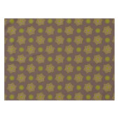 Nappe Étoiles et cercles en brun et vert (Devant (Horizontal))