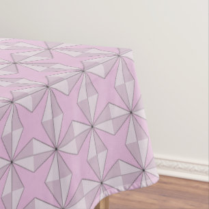 Nappe Étoiles et diamants roses
