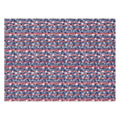 Nappe Étoiles et rayures patriotiques rouges, blanches e (Devant (Horizontal))