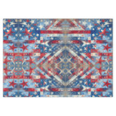 Nappe Étoiles et rayures patriotiques rouges, blanches e (Devant (Horizontal))