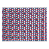 Nappe Étoiles et rayures patriotiques rouges, blanches e (Devant (Horizontal))