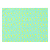 Nappe étoiles jaunes sur turquoise (Devant (Horizontal))