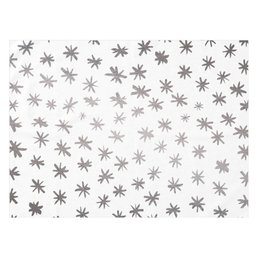 Nappe étoiles métalliques - argent (Devant (Horizontal))