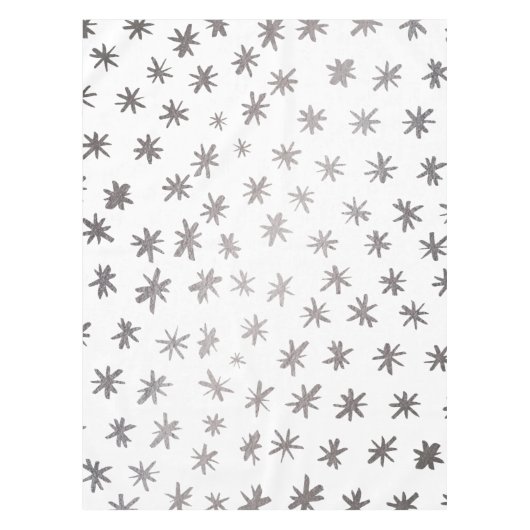 Nappe étoiles métalliques - argent (Devant)