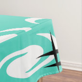 Nappe Étoiles Motif Turquoise (In Situ)