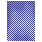 Nappe Étoiles patriotiques de blanc sur le bleu nautique (Devant)