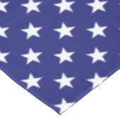 Nappe Étoiles patriotiques de blanc sur le bleu nautique (Angle)