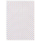 Nappe Étoiles patriotiques rouges et bleues sur blanc (Devant)
