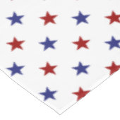 Nappe Étoiles patriotiques rouges et bleues sur blanc (Angle)
