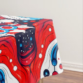 Nappe Étoiles rouges, blanches et bleues et rayures patr (In Situ)