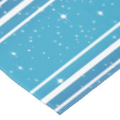 Nappe Étoiles simples sur dégradé bleu avec bandes blanc (Angle)