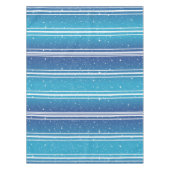 Nappe Étoiles simples sur dégradé bleu avec bandes blanc (Devant)