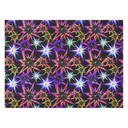 Nappe Étoiles sur noir. (Devant (Horizontal))