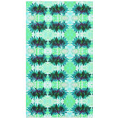 Nappe Etonnant Turquoise et noir Cactus Dahlia (Devant)