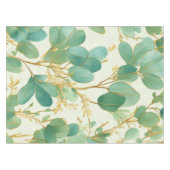Nappe Eucalyptus Feuille Green et Gold Design (Devant (Horizontal))