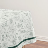 Nappe Eucalyptus Natural Christmas & Emerald Border Tabl (In Situ)