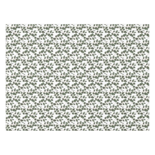 Nappe Eucalyptus Verdure Botanique Tendance Vert Blanc  (Devant (Horizontal))