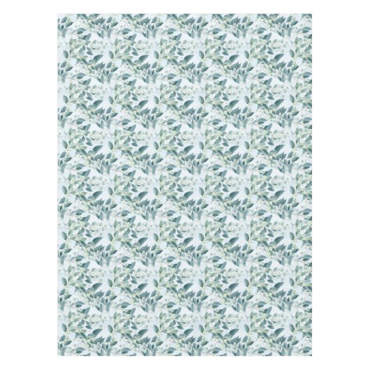 Nappe Eucalyptus Vert Sage Doux Aquarelle (Devant)