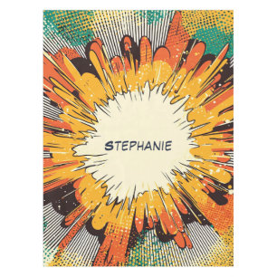 Nappe Explosion d'art pop de style comique (6)