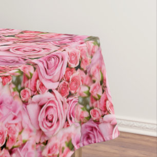 Nappe Explosion de fleurs de bouquet rose