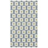 Nappe Eyelet à fleurs Abacus blanc et bleu (Devant)