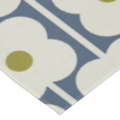 Nappe Eyelet à fleurs Abacus blanc et bleu (Angle)