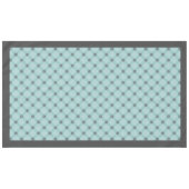 Nappe Facettes de diamants noires, blanches et Turquoise (Devant (Horizontal))