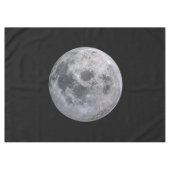 Nappe faite sur commande de coton de PLEINE LUNE (Devant (Horizontal))