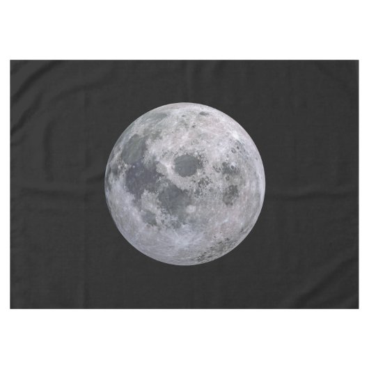 Nappe faite sur commande de coton de PLEINE LUNE (Devant (Horizontal))