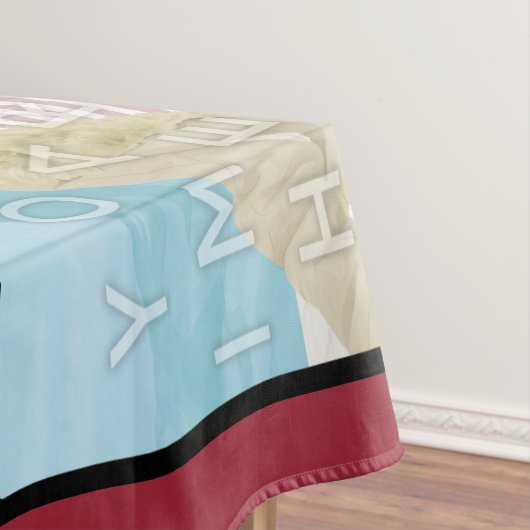 Nappe faite sur commande rouge de coton (In Situ)