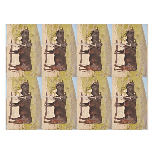 Nappe faite sur commande "vaches à brun en chrome (Devant (Horizontal))