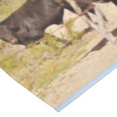 Nappe faite sur commande "vaches à brun en chrome (Angle)