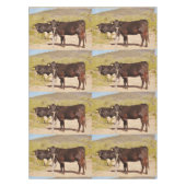 Nappe faite sur commande "vaches à brun en chrome (Devant)