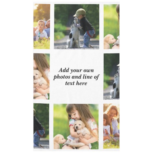 Nappe Faites votre propre collage photo et texte (Devant)