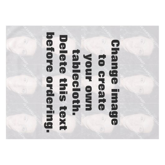 Nappe Faites votre propre photo personnalisée (Devant (Horizontal))