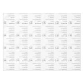 Nappe Faits amusants modernes Monogramme Thanksgiving (Devant (Horizontal))