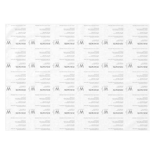 Nappe Faits amusants modernes Monogramme Thanksgiving (Devant (Horizontal))