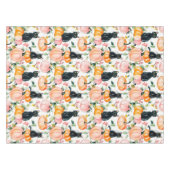 Nappe Fall Halloween Black Cats and Pumpkin Design (Devant (Horizontal))