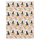 Nappe Fall Halloween Black Cats and Pumpkin Design (Devant)
