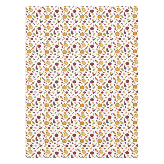 Nappe Famille de légumes de moisson d'action de grâces (Devant)