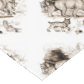 Nappe Famille de Lynx roux (Angle)