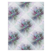 Nappe Fantaisie Abstraite Moderne Fleur Fractale Colorée (Devant)