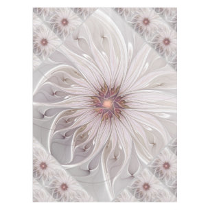 Nappe Fantaisie florale, Fleur pastel moderne abstraite