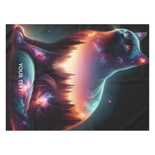 Nappe Fantastique Exposition Double Chat Mignon (Devant (Horizontal))